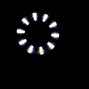 Кръгъл LED габарит с 10 диода, бял - 12/24V