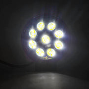 Кръгъл LED халоген- прожектор хекса 9 диода, 27W