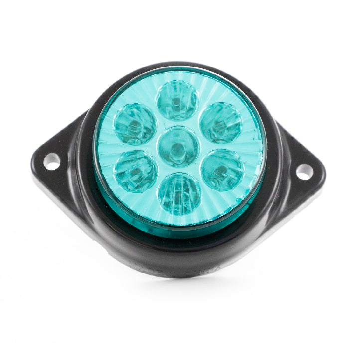 Зелен LED габарит 24V, диодна светлина със 7 SMD
