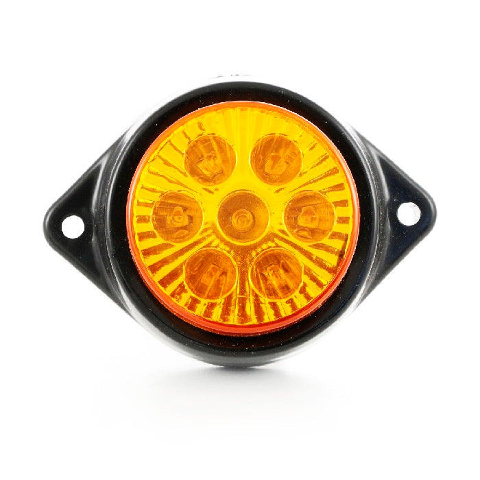 Жълт LED габарит 12V,  диодна светлина със 7 SMD