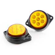Жълт LED габарит 12V,  диодна светлина със 7 SMD