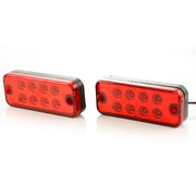 Червен LED габарит 12V, диодна светлина с 8 диода