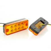 Жълт LED габарит 24V,  диодна светлина с 8 диода