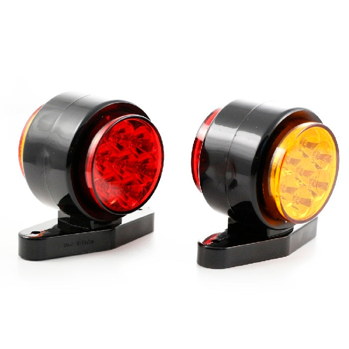 Късо LED рогче с 14 диода 24V, червено/ жълто