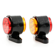 Късо LED рогче с 14 диода 12V, червено/ жълто