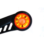 Диодно LED рогче, червено/жълто с 10 диода -  24V