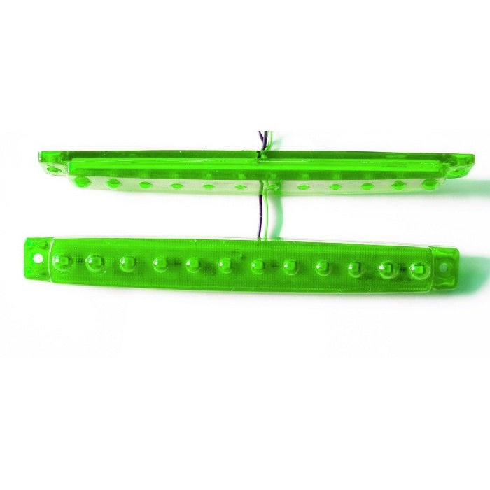 Зелен LED габарит с 12 диода, 12V