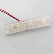 Бял LED габарит, 12V с единична функция за универсална употреба