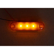 Диоден габарит жълт, 12V  с 3 SMD LED