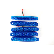 LED габарит, светлина тънка синя, 24V с 6 SMD LED