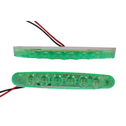 LED габарит, светлина тънка зелена, 24V с 6 SMD LED