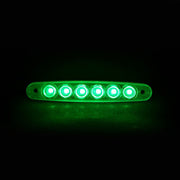LED габарит, светлина тънка зелена, 24V с 6 SMD LED