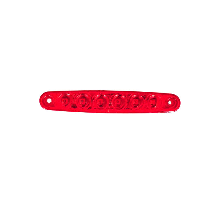 LED габарит, светлина тънка червена, 24V с 6 SMD LED