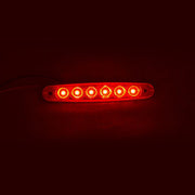 LED габарит, светлина тънка червена, 24V с 6 SMD LED