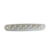 LED габарит светлина, бяла 12V с 6 SMD LED