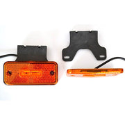 Диоден габарит висящ с гума жълт, 24V с 2 SMD LED