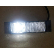 LED габарит с 3 диода несиметрични, 12-24V - бял