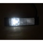 LED габарит с 3 диода несиметрични, 12-24V - бял