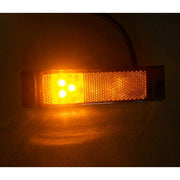 LED габарит с 3 диода несиметрични, 12-24V - жълт