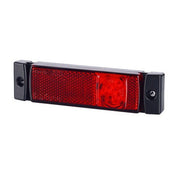LED габарит с 3 диода несиметрични, 12-24V - червен
