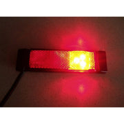 LED габарит с 3 диода несиметрични, 12-24V - червен