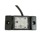 LED габарит с 3 SMD диода, бял малък, 12-24V