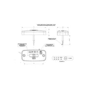 LED габарит с 3 диода, 12/24V Е- маркиран