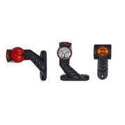 Тройно LED рогче късо, ляво 12-24V
