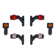 Тройно LED рогче късо, дясно - 12-24V