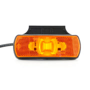LED габарит с 4 диода и рефлектор, жълт 12/24V