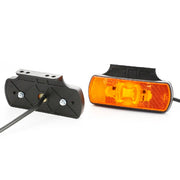 LED габарит с 4 диода и рефлектор, жълт 12/24V