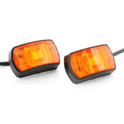 LED габарит с рефлектор, жълт с 4 SMD диода, 12/24V