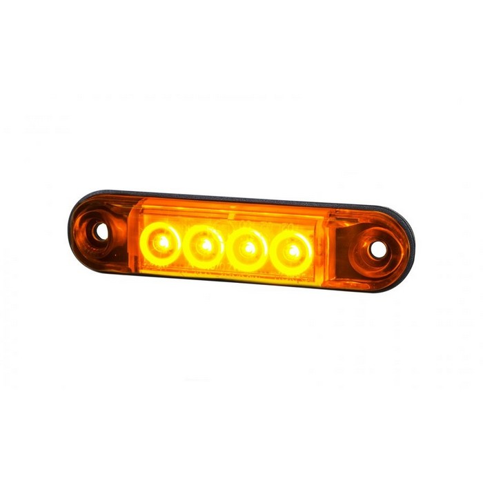 Mini LED жълт габарит с 4 диода, 12/24V