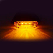 LED габарит овал, напречен монтаж, жълт - 12-24V