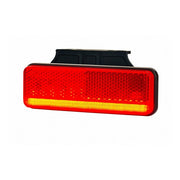 LED габарит SLIM, неон червен 12/24V