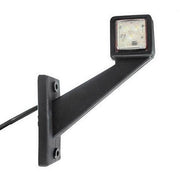 LED рогче косо дълго – дясно, квадрат, червено/бяло, 12-24V