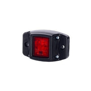 Червен LED габарит с 3 диода на висока основа, 12-24V