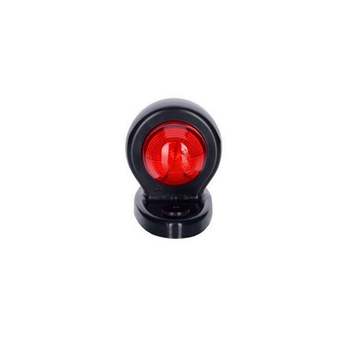 LED рогче късо, бяло/червено - 12-24V