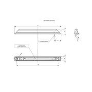 Дълъг LED габарит 12-24V - бял