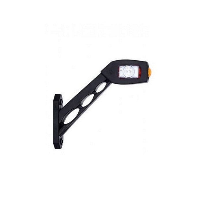 LED рогче косо жълто/бяло/червено, ляво-12-24V