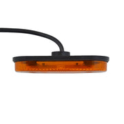 Жълт LED габарит, с 1 SMD диод овал, 12-24V