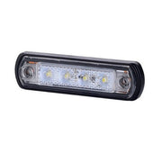 LED габарит бял с 4 диода, 12-24V