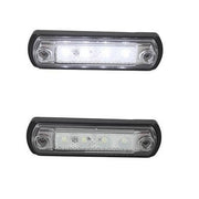 LED габарит бял с 4 диода, 12-24V