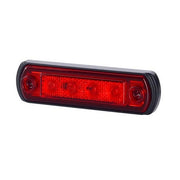 LED габарит, червен с 4 диода, 12-24V