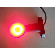 LED рогче перпендикулярно дълго червено-бяло, 12-24V