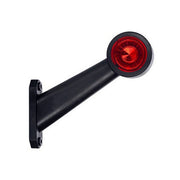 LED рогче косо дълго дясно, червено-бяло - 12-24V