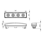 LED габарит за покрив за SCANIA, жълт - 12-24V