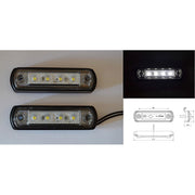 LED габарит за ролбар бял, 12-24V