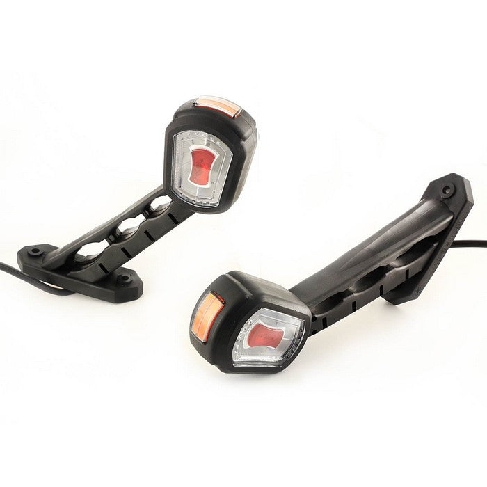 Неон LED рогче, жълто бяло и червено, 12/24V