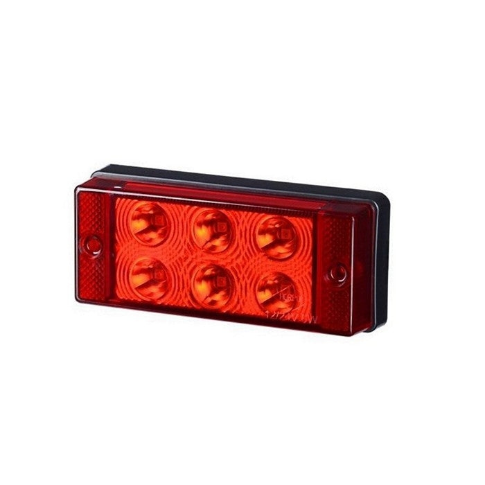 LED лампа за мъгла червена, 12-24V